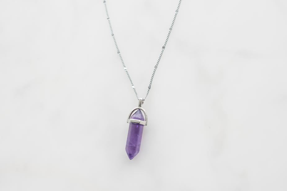 Gemstone Necklace-(4371055509602)