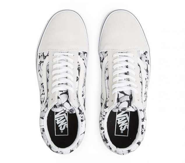 VANS | OLD SKOOL (BUTTERFLY) TRUE WHITE | BLACK-(3827964182626)