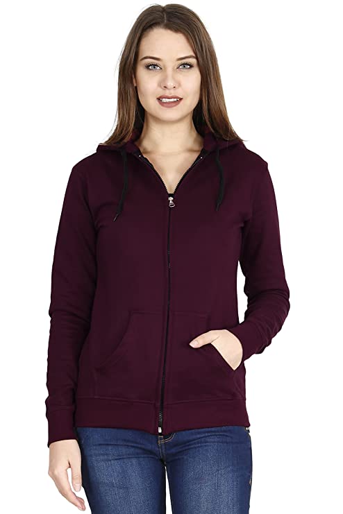 Fleximaa Cotton Hooded Hoodies For Women