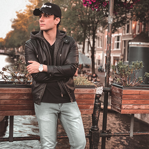 Full Sleeve Self Design men Jacket