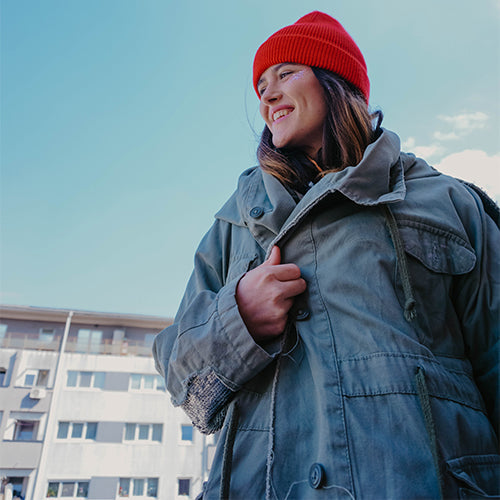 Full Sleeve Solid Women Parka Jacket