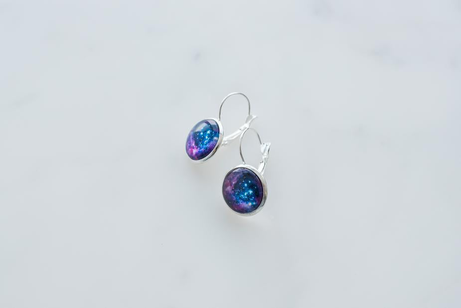 Galaxy Earrings-(4371055476834)