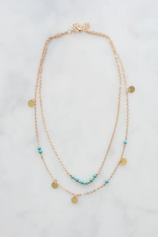 Pretty Gold Necklace-(4371055771746)